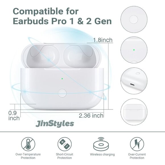 Jinstyles Charging Case | For AirPods Pro 1st & 2nd Gen - Picture 6 of 8